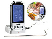 H+H Digitales Küchen Thermometer für Lebensmittel Edelstahlfühler Kerntemperatur