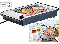 Flachtoaster Edelstahl flaches elektrische Toaster Flachbett-Toaster-Griller 