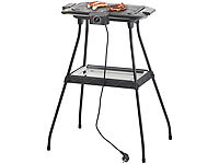 HOOMEI BBQ Barbecue électrique de table grille en acier inoxydable 38 x 22 cm et plateau deau amovible qui évite les fumées et facile à nettoyer grill 2000 W 