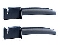 Rosenstein & Söhne Keramik-Messerschleifer für Stahlmesser 2er-Set; Messerschärfer für Keramik- und Stahlmesser Messerschärfer für Keramik- und Stahlmesser 