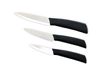Rosenstein & Söhne 3 Couteaux professionnels en céramique 7/10/12,5 cm