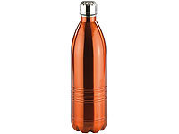 Rosenstein & Söhne Doppelwandige Vakuum-Isolierflasche aus Edelstahl, 1,0 Liter