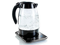 Rosenstein & Söhne Premium-Wasserkocher mit Glaskanne & Temperaturwahl (refurbished); Toaster 