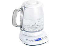 Rosenstein & Söhne Glas-Wasserkocher mit Warmhaltefunktion, 4 Temperaturen, 1,2 l, 1200 W; Toaster Toaster Toaster Toaster Toaster 
