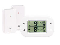 Rosenstein & Söhne Digitales Kühl & Gefrierschrank-Thermometer, 2 Funk-Sensoren, weiß; Mini-Kühlschränke Mini-Kühlschränke Mini-Kühlschränke Mini-Kühlschränke 