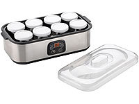 Rosenstein & Söhne Joghurt-Maker, Timer & Temperatur-Einstellung, 8 Gläser à 180 ml, 30 W; Küchenmaschinen-Sets Küchenmaschinen-Sets Küchenmaschinen-Sets 