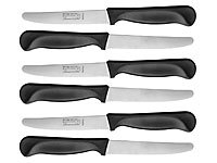 Rosenstein & Söhne 6 couteaux de petit-déjeuner à lame crantée; Messerschärfer für Keramik- und Stahlmesser Messerschärfer für Keramik- und Stahlmesser Messerschärfer für Keramik- und Stahlmesser 
