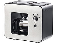 Rosenstein & Söhne Machine à café automatique design 800 W avec moulin à grains KF-506