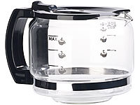 Rosenstein & Söhne Ersatz-Kanne für vollautomatische Design-Kaffeemaschine KF-506; Wasserkocher mit Temperaturwahl, Heißluftfritteusen Wasserkocher mit Temperaturwahl, Heißluftfritteusen 