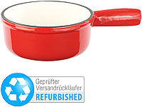 Rosenstein & Söhne Käsefondue-Topf aus Gusseisen, 16 cm (refurbished); Joghurt-Bereiter Joghurt-Bereiter 