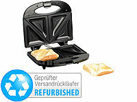 Rosenstein & Söhne Antihaft-beschichteter Sandwich-Toaster Versandrückläufer; Waffeleisen 