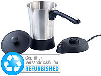 Rosenstein & Söhne Elektrischer Milchaufschäumer mit Magnet-Quirl (Versandrückläufer); Wasserkocher mit Temperaturwahl 