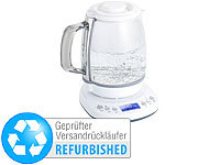 Rosenstein & Söhne App-gesteuerter Glas-Wasserkocher (Versandrückläufer); Wasserkocher mit Temperaturwahl 