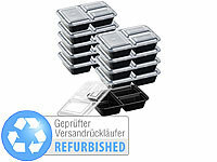 Rosenstein & Söhne 10er-Set Lebensmittel-Boxen Versandrückläufer; Glaskeramik-Doppel-Kochfelder mit Infrarot-Wärme 