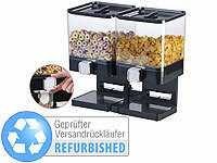 Rosenstein & Söhne Doppel-Spender für Cerealien & Snacks, Versandrückläufer; Popcornmaschinen Popcornmaschinen Popcornmaschinen 