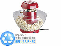 Rosenstein & Söhne Heißluft-Popcorn-Maschine mit Auffangschale, Versandrückläufer
