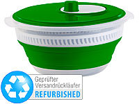 Rosenstein & Söhne Faltbare XL-Salatschleuder mit Kurbel Versandrückläufer