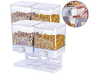 Rosenstein & Söhne 2er-Set Doppel-Spender für Snacks, je 33,5 x 30,5 x 16,5 cm, weiß; Popcornmaschinen Popcornmaschinen 