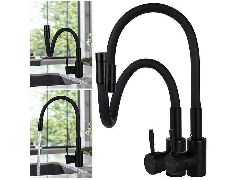 ; Edelstahl-Küchenarmaturen mit flexiblem Silikon-Auslauf, Niederdruck Edelstahl-Küchenarmaturen mit flexiblem Silikon-Auslauf, Niederdruck Edelstahl-Küchenarmaturen mit flexiblem Silikon-Auslauf, Niederdruck Edelstahl-Küchenarmaturen mit flexiblem Silikon-Auslauf, Niederdruck 