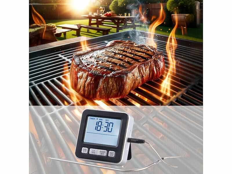 ; Funk Braten- & Grill-Thermometer, Kabellose BT-Grill- und Ofenthermometer mit Garraumtemperaturmessung Funk Braten- & Grill-Thermometer, Kabellose BT-Grill- und Ofenthermometer mit Garraumtemperaturmessung Funk Braten- & Grill-Thermometer, Kabellose BT-Grill- und Ofenthermometer mit Garraumtemperaturmessung 