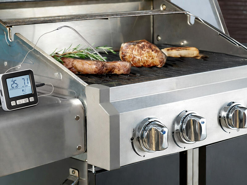; Funk Braten- & Grill-Thermometer, Kabellose BT-Grill- und Ofenthermometer mit Garraumtemperaturmessung Funk Braten- & Grill-Thermometer, Kabellose BT-Grill- und Ofenthermometer mit Garraumtemperaturmessung Funk Braten- & Grill-Thermometer, Kabellose BT-Grill- und Ofenthermometer mit Garraumtemperaturmessung 