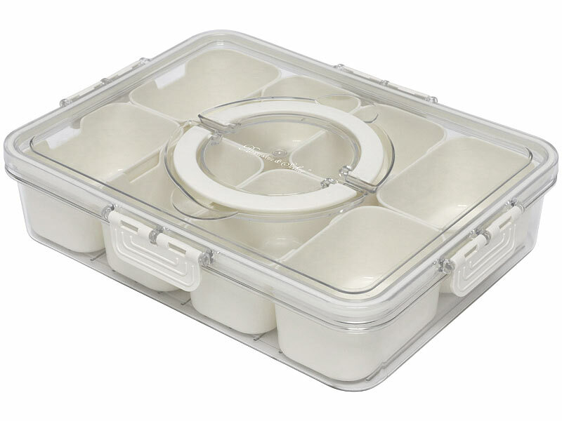 ; Snackbox mit Fächern Snackbox mit Fächern Snackbox mit Fächern 