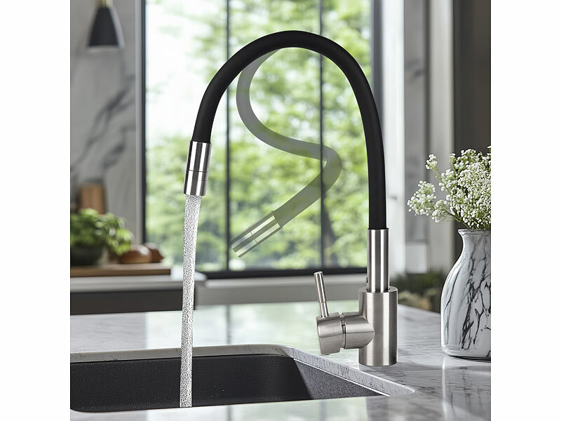 ; Edelstahl-Küchenarmaturen mit flexiblem Silikon-Auslauf, Niederdruck Edelstahl-Küchenarmaturen mit flexiblem Silikon-Auslauf, Niederdruck Edelstahl-Küchenarmaturen mit flexiblem Silikon-Auslauf, Niederdruck Edelstahl-Küchenarmaturen mit flexiblem Silikon-Auslauf, Niederdruck 