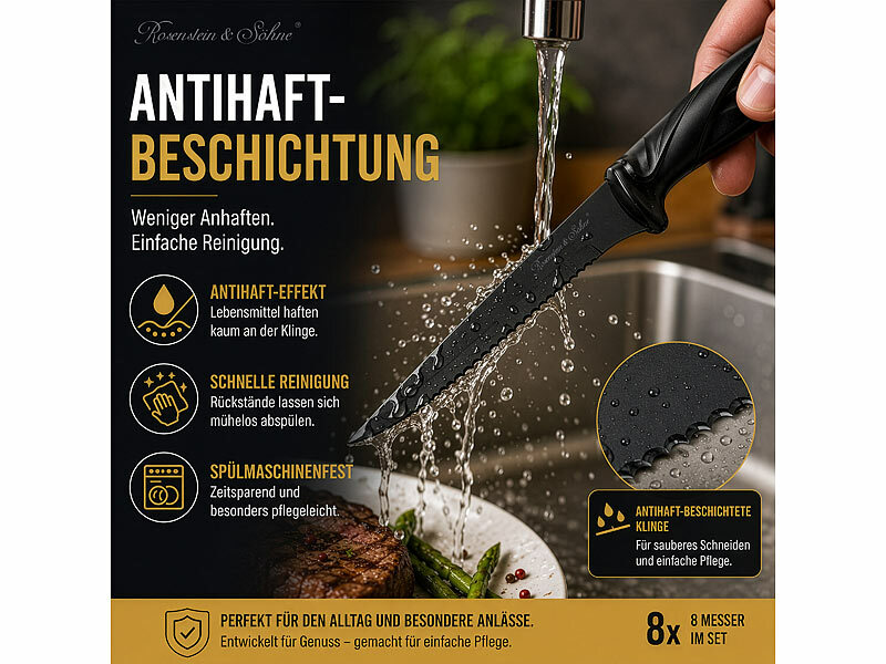 ; Keramik-Küchenmesser, Frühstücksmesser mit Wellenschliff Keramik-Küchenmesser, Frühstücksmesser mit Wellenschliff Keramik-Küchenmesser, Frühstücksmesser mit Wellenschliff