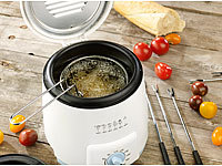 Rosenstein & Söhne Mini-friteuse avec service à fondue - 0,9 L