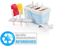 ; Silikon Schleck-Eisformen mit Holz-Stielen Silikon Schleck-Eisformen mit Holz-Stielen 