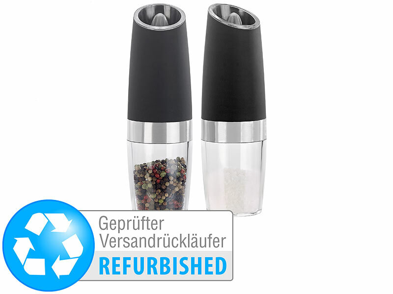 ; Elektrische Salz- & Pfeffermühlen Elektrische Salz- & Pfeffermühlen Elektrische Salz- & Pfeffermühlen 