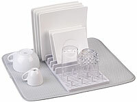Rosenstein & Söhne Abtropfmatte Mikrofaser; Kunststoff-Frischhaltedosen-Sets, mikrowellengeeignet Kunststoff-Frischhaltedosen-Sets, mikrowellengeeignet Kunststoff-Frischhaltedosen-Sets, mikrowellengeeignet 