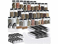 Rosenstein & Söhne leer-Gläser für Gewürze, Gewürzbehälter-Sets