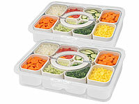 Rosenstein & Söhne Snackdosen, Snackbox mit Silikon-Dichtung