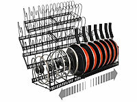 Rosenstein & Söhne Pfannenorganizer, verstellbare Topfdeckelhalter