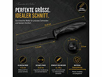 ; Keramik-Küchenmesser, Frühstücksmesser mit Wellenschliff Keramik-Küchenmesser, Frühstücksmesser mit Wellenschliff Keramik-Küchenmesser, Frühstücksmesser mit Wellenschliff