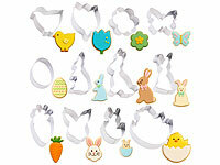 12 emporte-pièces de Pâques en acier inoxydable