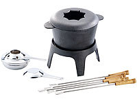 Service à fondue en fonte  6 personnes
