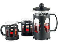 Cafetière/Théière à Piston + 2 Tasses