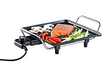 Rosenstein & Söhne Teppanyaki-Elektro-Grill, Antihaftbeschichtung, 1.500 Watt, 5 Stufen