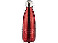 Rosenstein & Söhne Doppelwandige Mini-Vakuum-Isolierflasche aus Edelstahl, 0,35 Liter