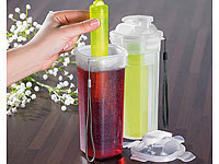 ; Flaschen mit integriertem Eis-Behälter Flaschen mit integriertem Eis-Behälter Flaschen mit integriertem Eis-Behälter 