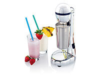 Rosenstein & Söhne Elektrischer Drink-Mixer mit Edelstahl-Becher, 100 W, 22.000 U/Min.; Smoothie-Maker Smoothie-Maker 