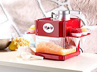 Rosenstein & Söhne Shaved-Ice-Maker mit 4 Kunststoff-Eisbechern, 4 Servierhalter, 90 Watt; Popcornmaschinen Popcornmaschinen Popcornmaschinen 