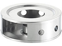 Réchaud à thé en acier inoxydable satiné, 15 cm