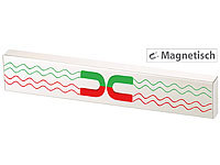 Rosenstein & Söhne Durchgehende Magnet-Messerleiste aus gebürstetem Edelstahl, 25,5 cm; Frühstücksmesser mit Wellenschliff, Digitale Feinwaagen Frühstücksmesser mit Wellenschliff, Digitale Feinwaagen Frühstücksmesser mit Wellenschliff, Digitale Feinwaagen 