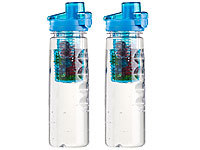 2 gourdes avec conteneur pour herbes et fruits 800 ml  Bleu