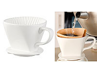Rosenstein & Söhne Porte-filtre à café en porcelaine pour filtre taille 2