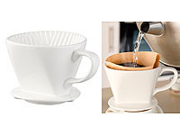 Rosenstein & Söhne Kaffeefilter-Aufsätze, Kaffeefilter Keramik