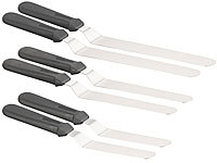 Rosenstein & Söhne 6 spatules en acier inoxydable avec manche ergonomique de tailles d...